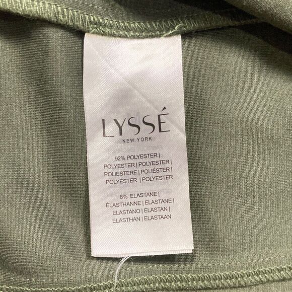 LYSSÉ NY Moto Zip Up Snap Jacket Camouflage Green Sz Medium Green Army Short EUC - Picture 4 of 14